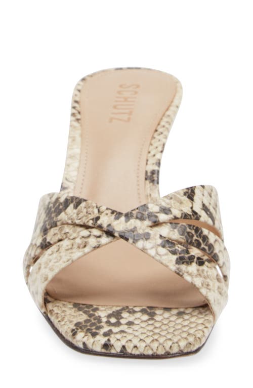 Shop Schutz Keefa Kitten Heel Sandal In Natural