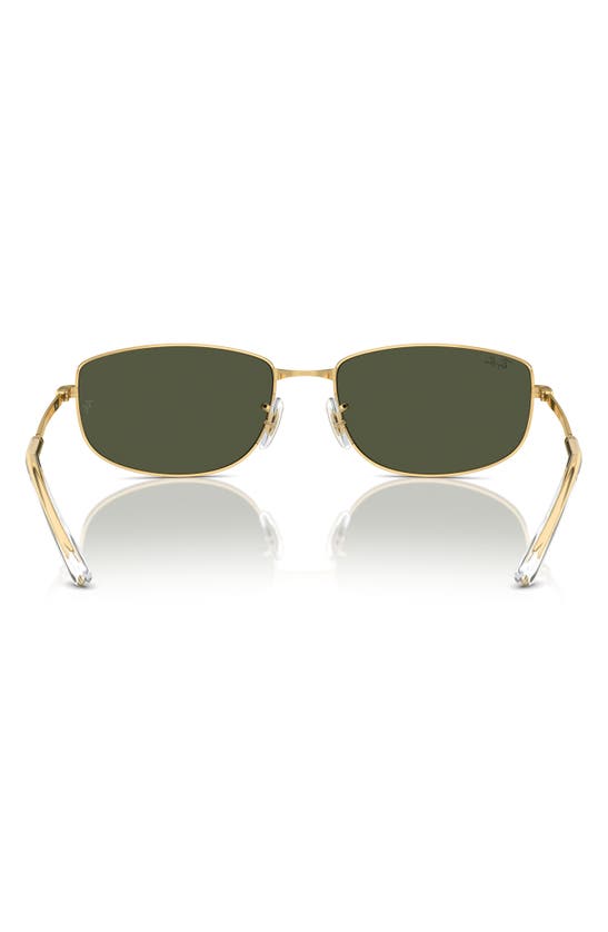 Shop Ray Ban Ray-ban 59mm Oval Sunglasses In Gold Flash