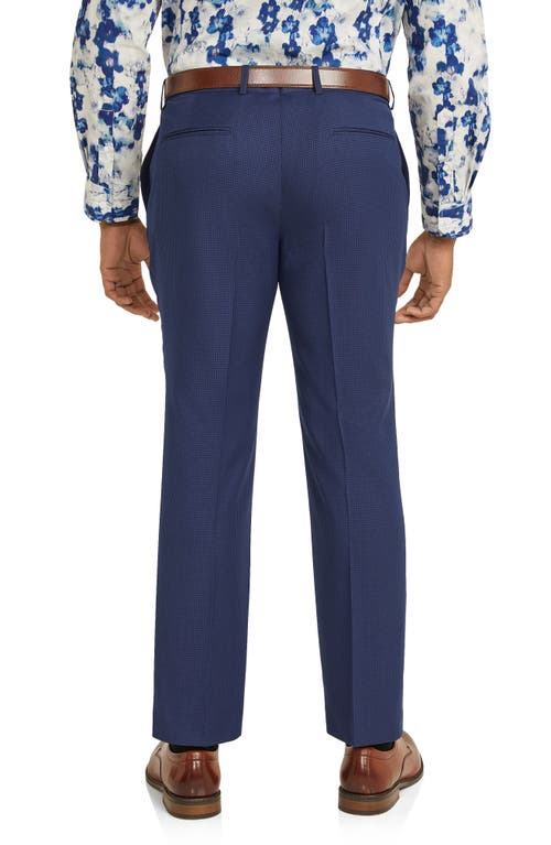 Shop Johnny Bigg Bates Check Slim Fit Dress Pants In Royal