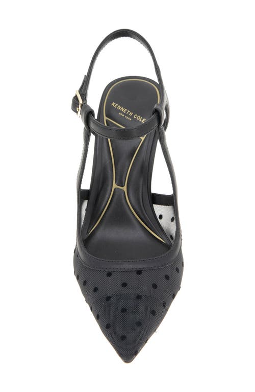 Kenneth Cole Romi Slingback Pump In Black/black Mesh