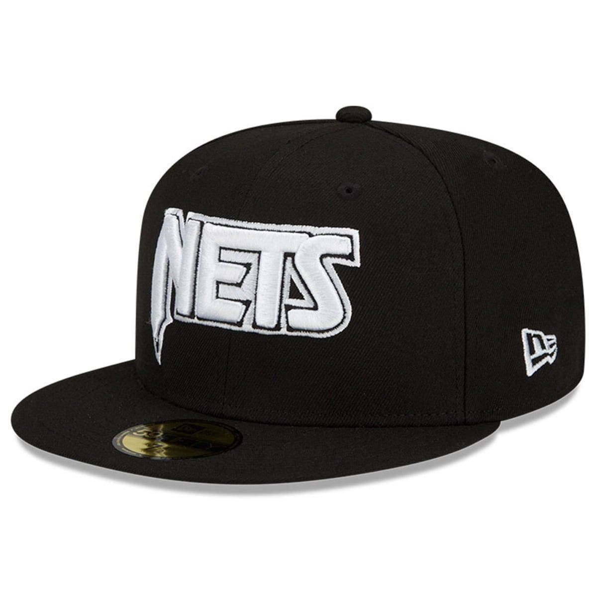 New Era Men's New Era Black/White Brooklyn Nets 2021/22 City Edition