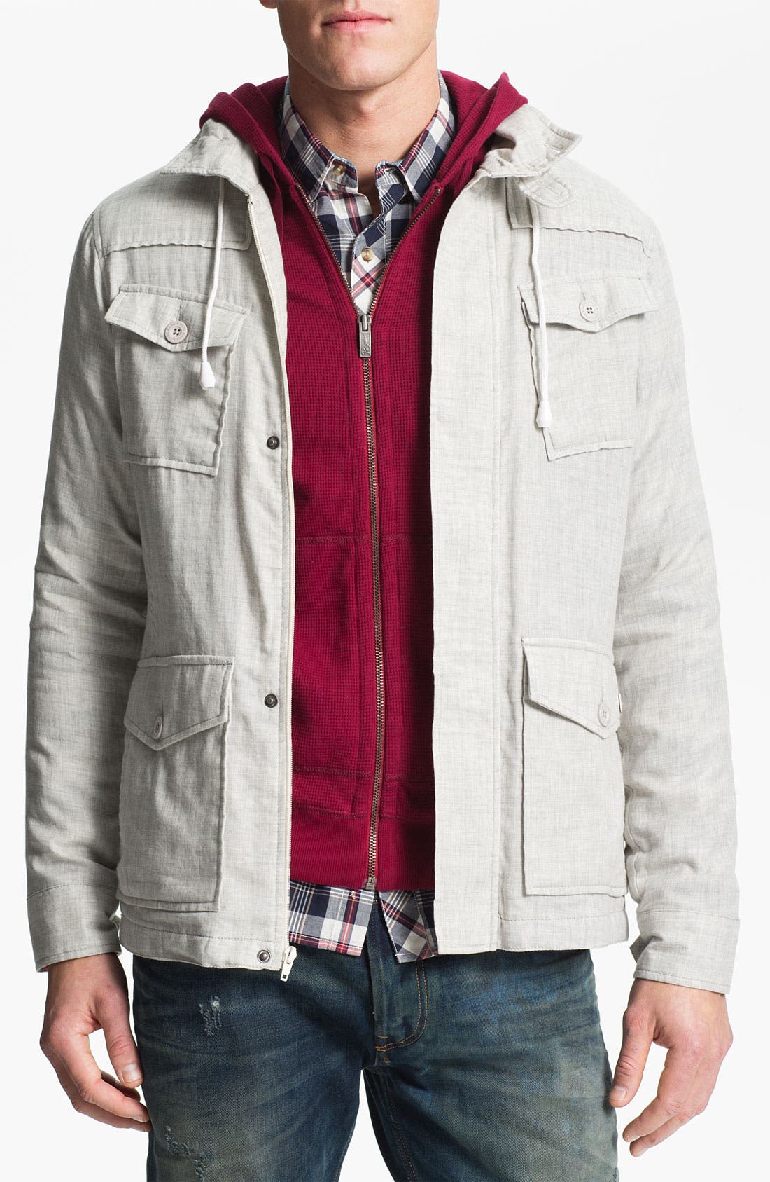 Kane & Unke Trim Fit Cotton Jacket Nordstrom