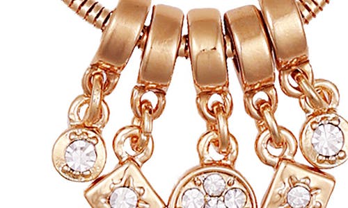 Vince Camuto Crystal Charm Pendant Necklace In Gold