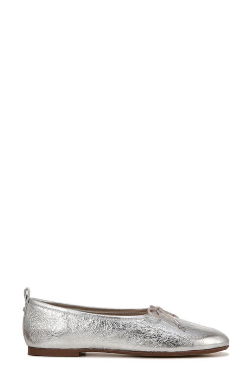 Sam Edelman Women's Ari Square Toe Ballet Flats In Soft Silver