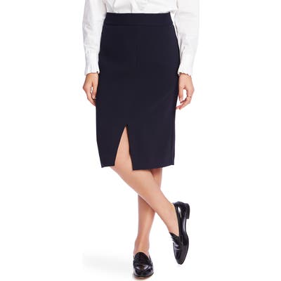 Court & Rowe Front Slit Crepe Pencil Skirt, (similar to 1) - Blue
