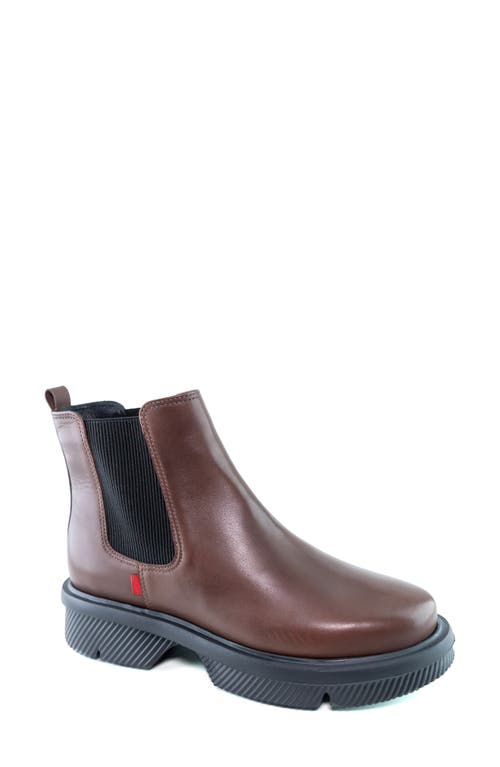 Marc Joseph New York Olympia Blvd Chelsea Boot In Dark Walnut Napa