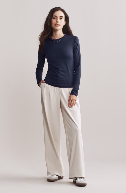 Shop Rhone Ultimate Layer Long Sleeve T-shirt In Navy Blue