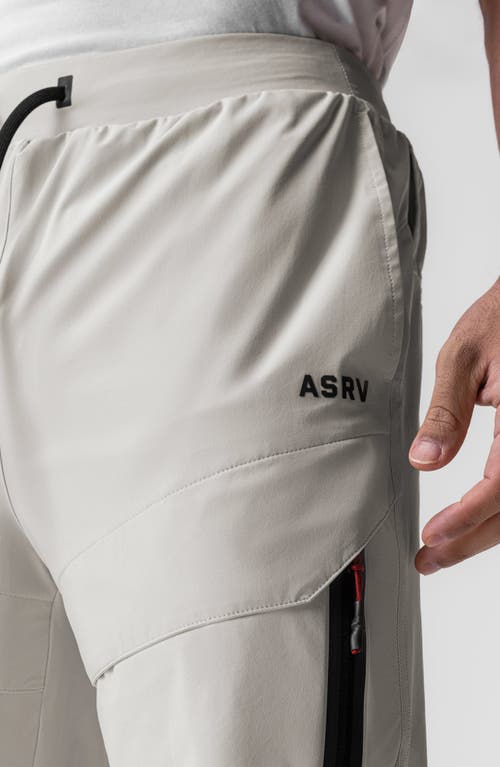 Shop Asrv Tetra-lite™ Water Repellent High Rib Joggers In Stone