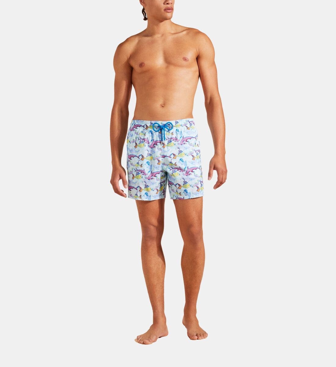 Vilebrequin Mahina French Sea History Swim Trunks In Thalassa