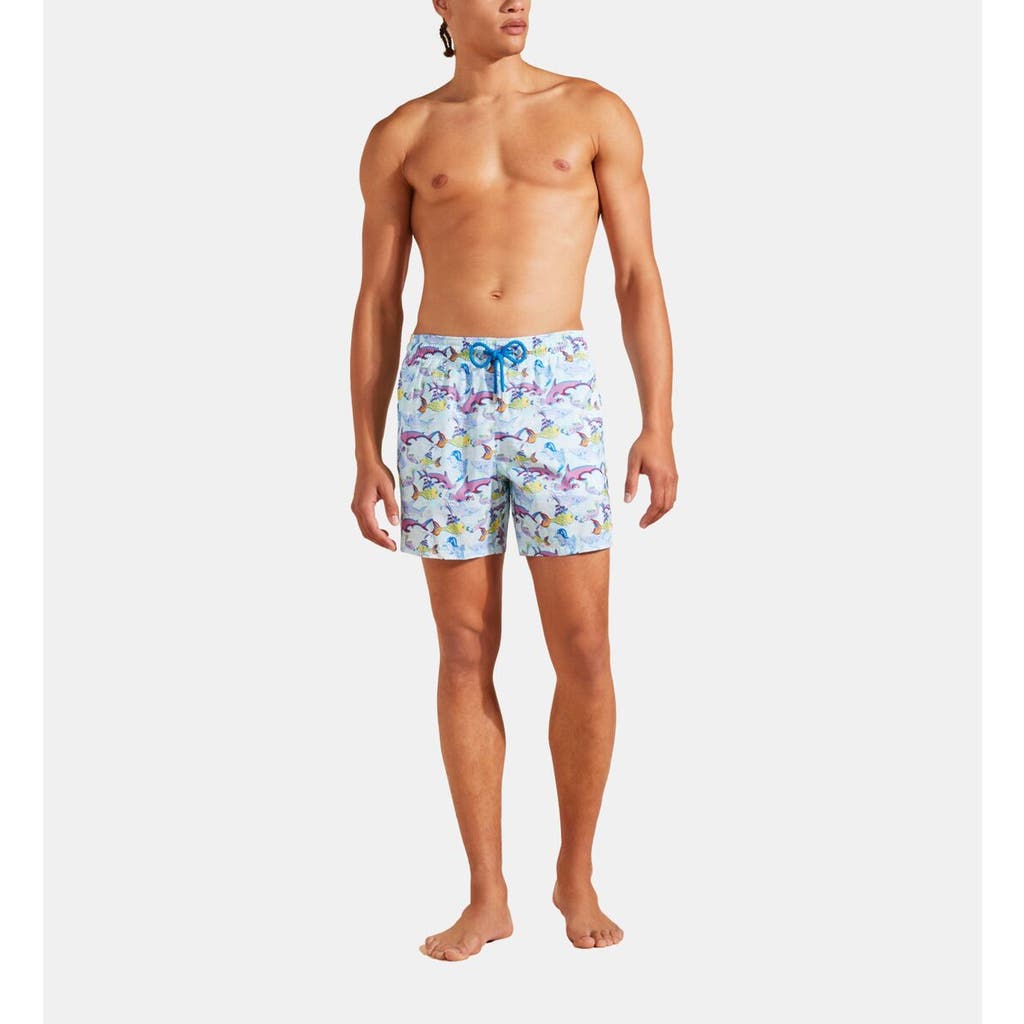 Vilebrequin Mahina French Sea History Swim Trunks In Thalassa