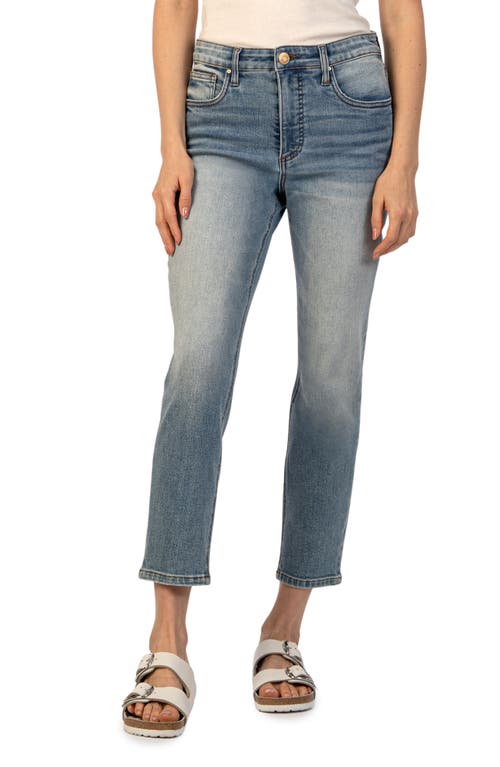 KUT from the Kloth Rachael Fab Ab High Waist Crop Mom Jeans Coherently at Nordstrom,