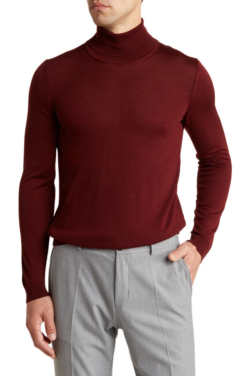 BOSS Musso Virgin Wool Turtleneck Sweater | Nordstromrack