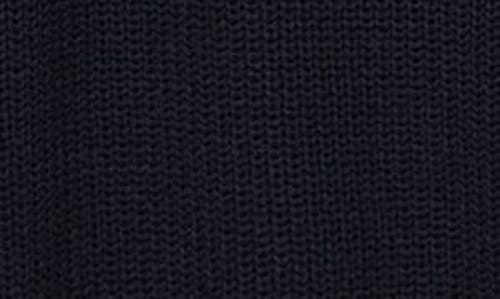 Mango Tie Neck Cutout Sweater In Dark Navy