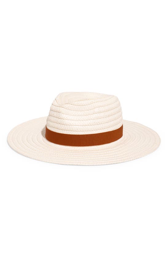 Shop Madewell Braided Straw Hat In Antique Cream