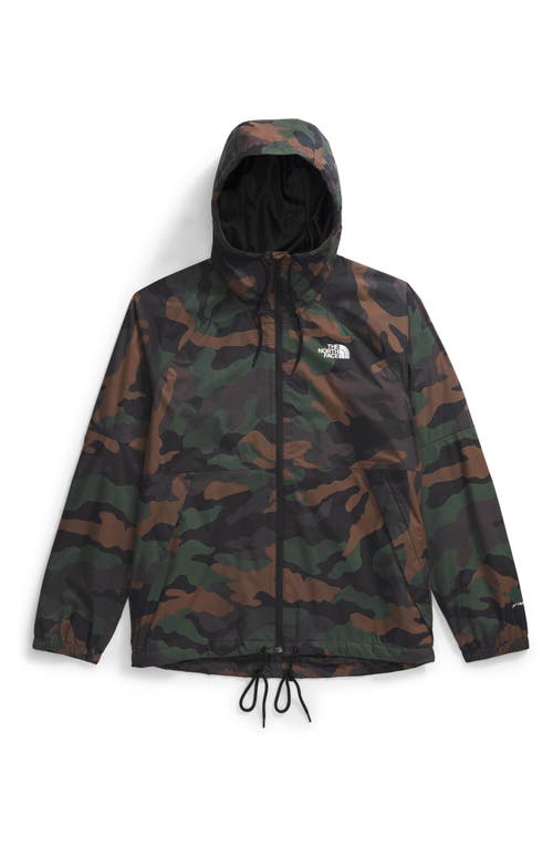 The North Face Antora Waterproof Hooded Rain Jacket In Tnf Black Tnf Camo Print