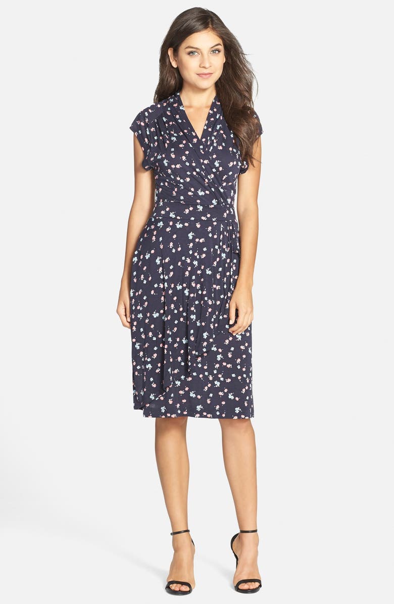 French Connection Floral Print Jersey Faux Wrap Dress | Nordstrom