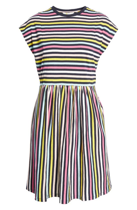 Boden Cotton Jersey T-shirt Dress In Rainbow Stripe