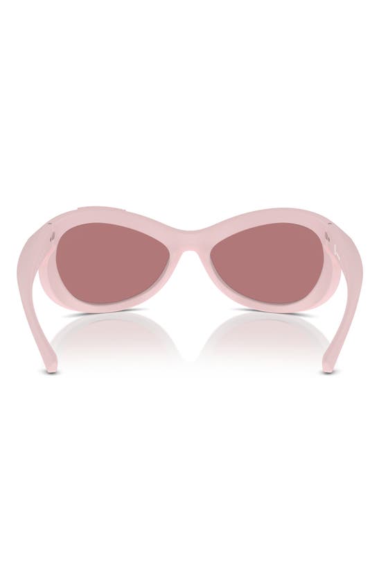Shop Burberry 66mm Oversize Irregular Sunglasses In Pink