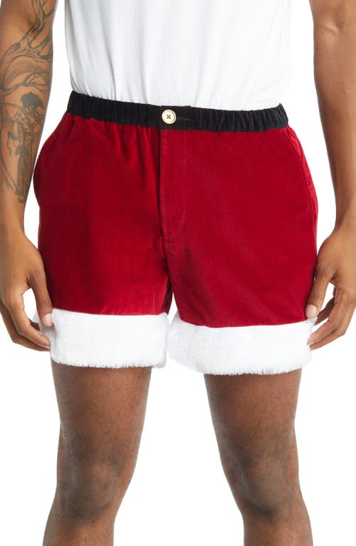 The Candy Cane Lanes Knit Shorts in Ol St. Nicks