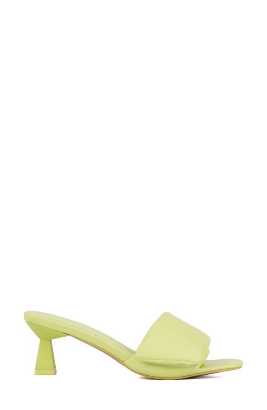 Shop Olivia Miller Allure Sandal In Neon Yellow