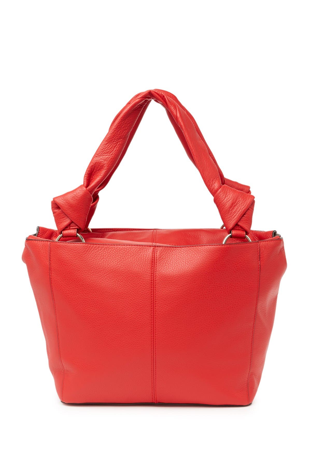 Vince Camuto Dian Pebbled Leather Tote In Red 01