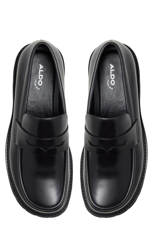 Shop Aldo Skyley Penny Loafer In Other Black