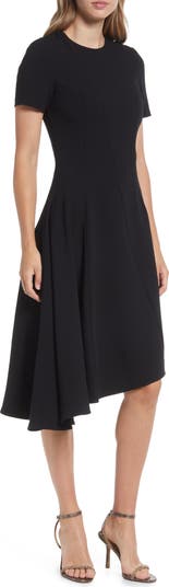 Black Halo Olcay Asymmetric Hem A Line Dress Nordstrom