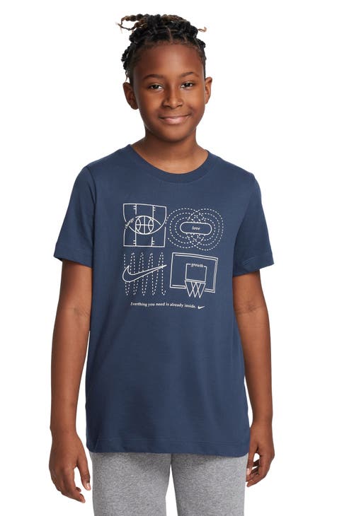 NBA Basketball T-Shirt X-Large Youth Boy Logo Tee Short Sleeve