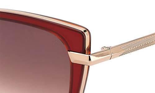 Shop Rag & Bone 56mm Gradient Cat Eye Sunglasses In Burgundy/burgundy Shaded