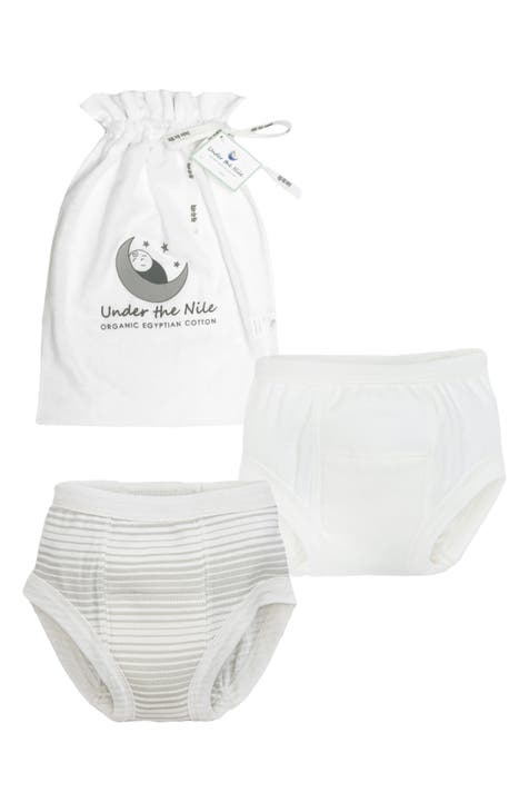 Cotton Baby Potty Training Underwear - Sea Green Stripe – Under the Nile