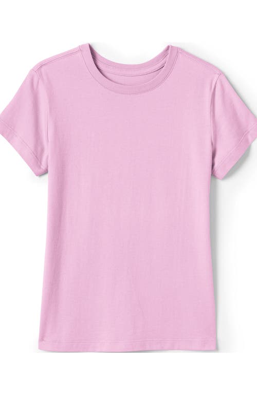 Shop Lands' End School Uniform Girls Short Sleeve Essential T-shirt In Ice Pink