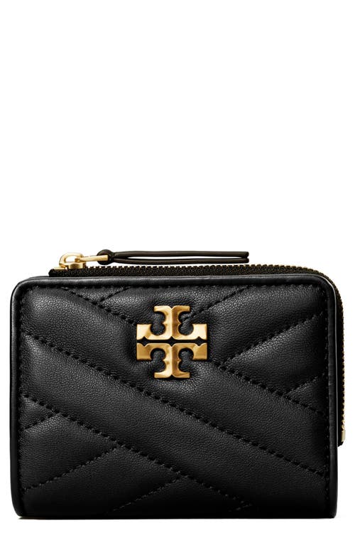 Tory Burch Kira Chevron Quilted Leather Bifold Wallet in Black at Nordstrom