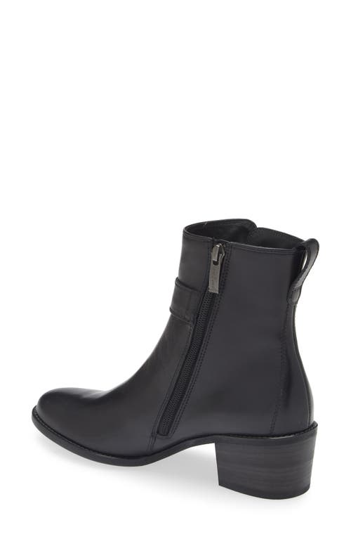 Shop Paul Green Vanessa Block Heel Bootie In Black Leather