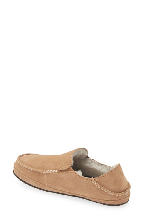 Shop Olukai Nohea Nubuck Slipper In Tan/tan