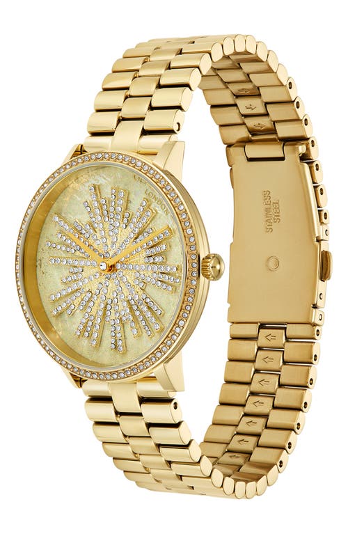 Shop Olivia Burton Ice Burst Bracelet Watch, 35mm In Gold/ivory