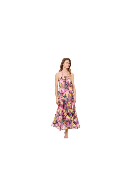 Gioa Cover-up Dress in Multi Pink