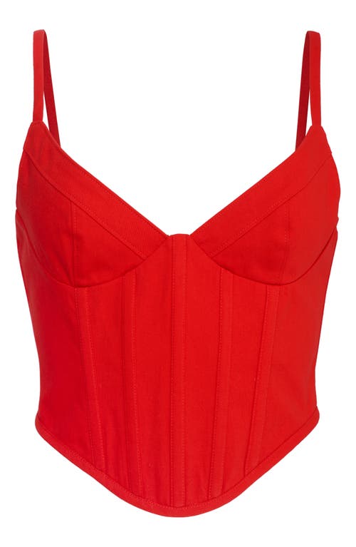 Shop Nasty Gal Crop Corset Top In Red