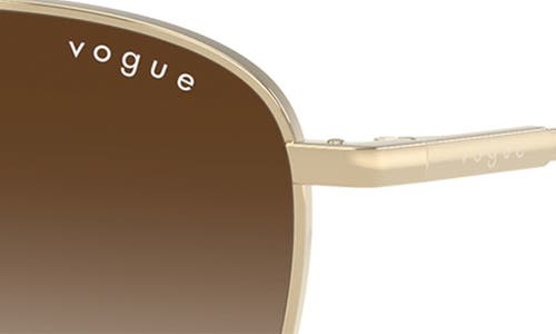 Vogue 53mm Pillow Sunglasses In Pale Gold