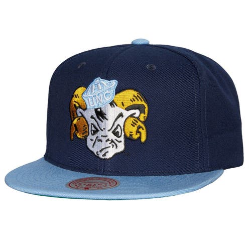 Men's Mitchell & Ness Navy/Light Blue North Carolina Tar Heels 2-Tone 2.0 Snapback Hat