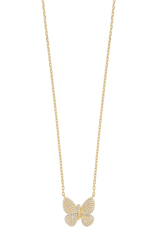 Bony Levy Diamond Butterfly Pendant Necklace in 18K Yellow Gold at Nordstrom