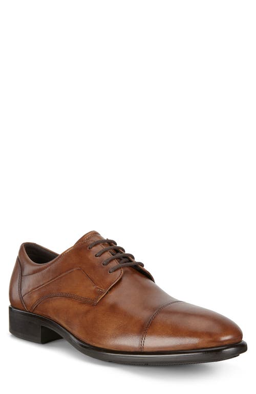 UPC 825840824544 product image for ECCO City Tray Cap Toe Derby in Amber at Nordstrom, Size 10-10.5Us | upcitemdb.com