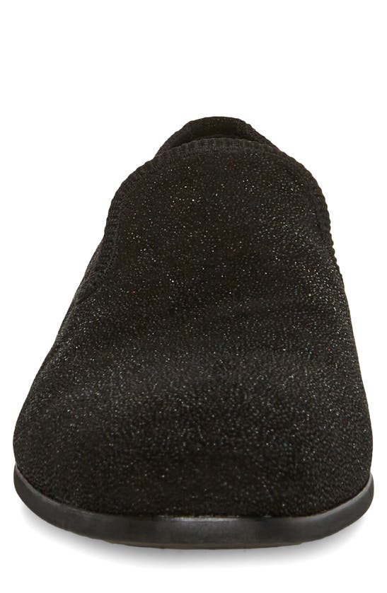 Shop Steve Madden Chava Sparkle Smoking Slipper In Black