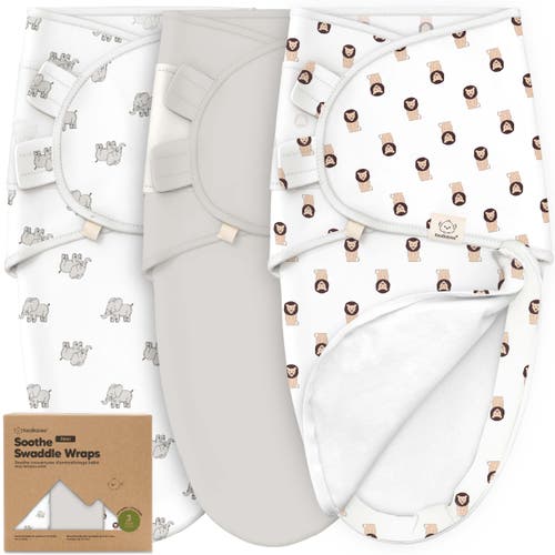 KEABABIES KEABABIES 3-PACK SOOTHE ZIPPY SWADDLE WRAP
