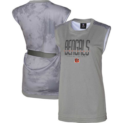 Cincinnati Bengals Mock Wrap Scrub Top For Women