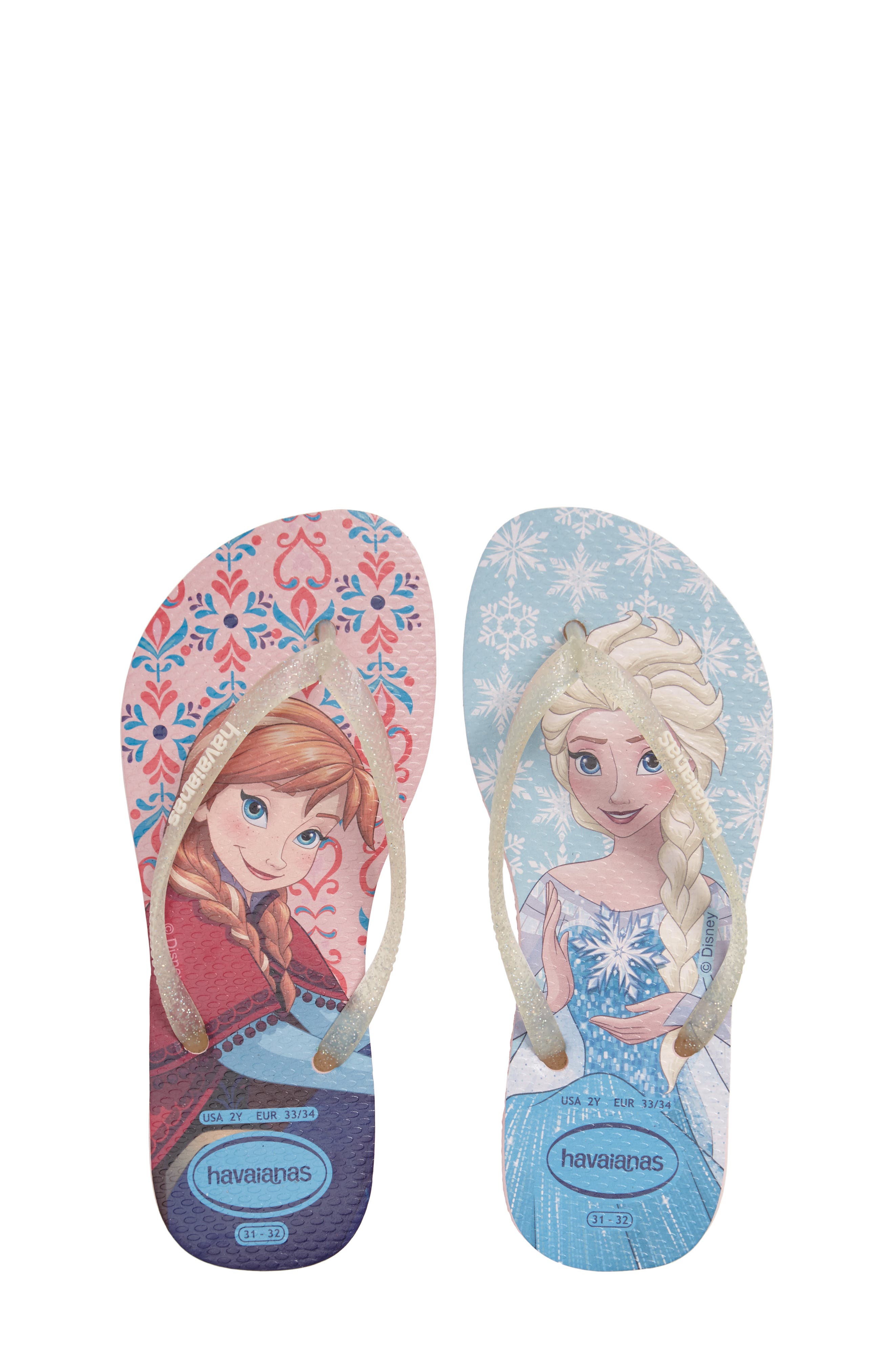 havaianas frozen flip flops