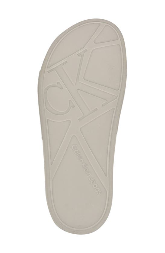 Shop Calvin Klein Wiston Slide Sandal In Grey/ Grey