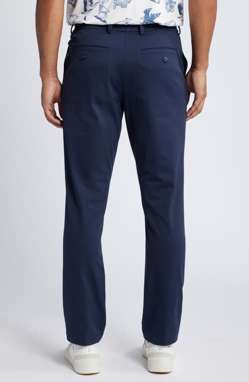 Mizzen + Main Mizzen+main Upton Flat Front Chinos In Navy Solid