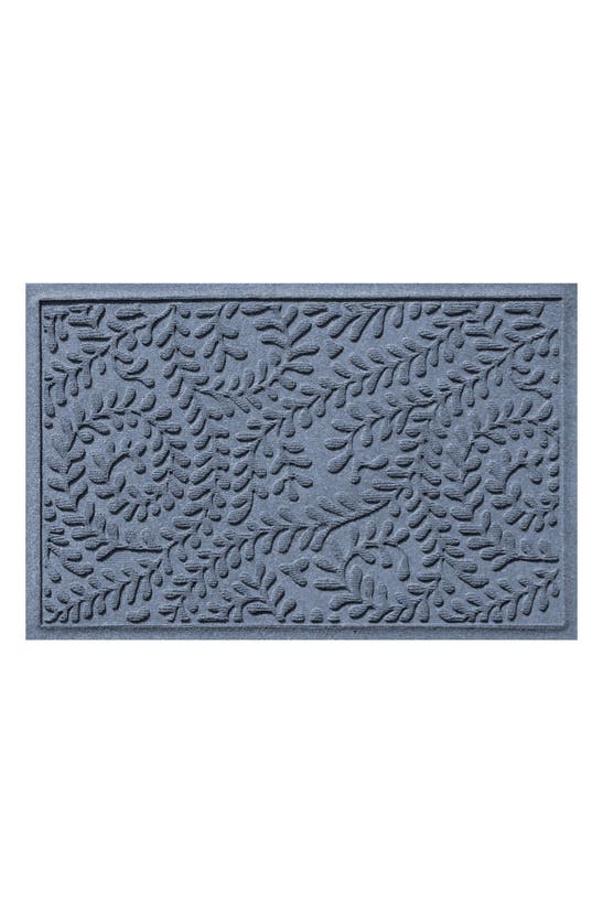 Bungalow Flooring Waterhog Boxwood Floor Mat In Bluestone