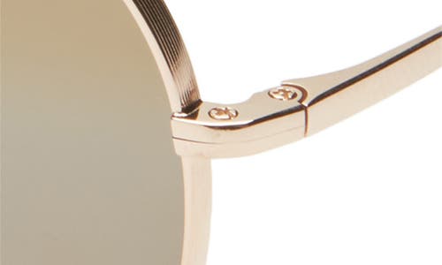 Maui Jim 61mm Core Round Polarized Sunglasses In Gold Gold Bronze