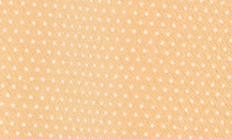 Shop Adrianna Papell Flutter Sleeve Button-up Shirt In Maize/ Ivory Little Dot